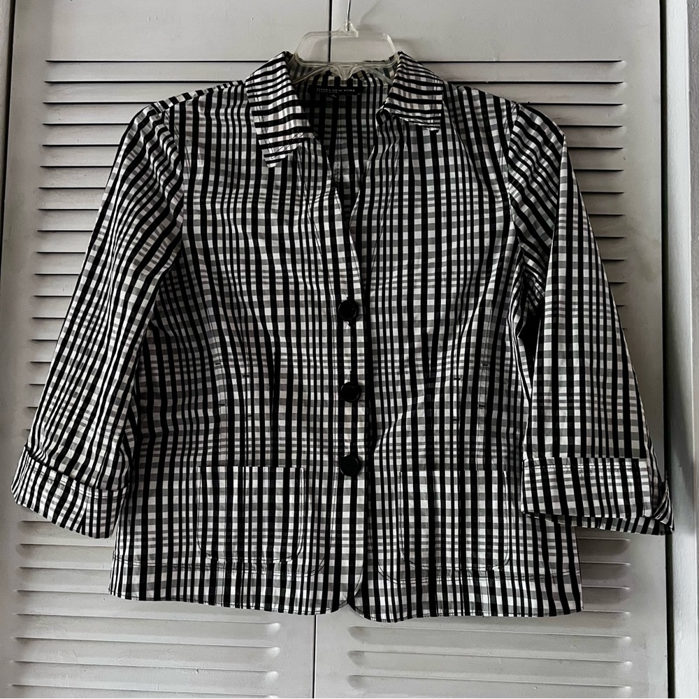 Jones New York Collection Plaid Blazer